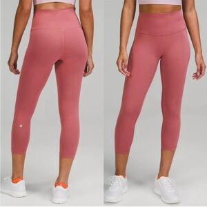 Lululemon Wunder Train High Rise Crop 23” - Brier Rose